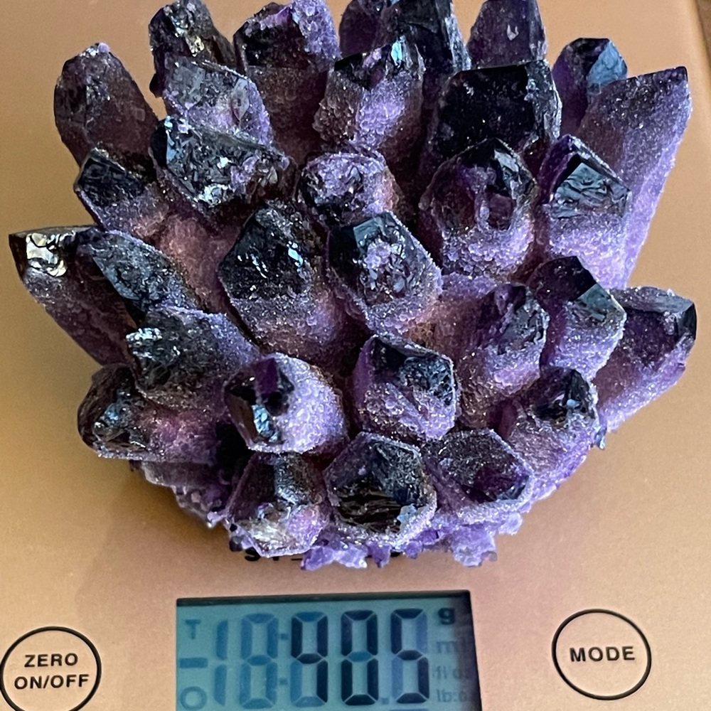 Wow! ✨Charged✨ Phantom quartz crystal cluster 405 grams - Picture 3 of 8